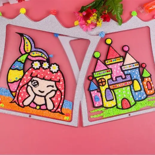 1 шт. детская доска для рисования Снежная жемчужная грязь 8 цветов|Юный художник| |