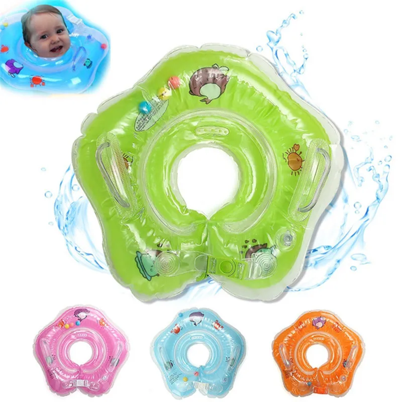 

Baby Infant Swimming Pool Bath Neck Floating Inflatable Ring Collar Safety Aids Baby Bathroom Neck Float Ring