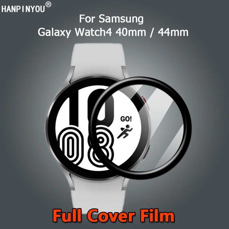 

For Samsung Galaxy Watch 4 Watch4 40mm 44mm Ultra Clear Full Cover 3D Curved Soft PMMA Film Screen Protector -Not Tempered Glass