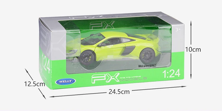 WELLY 1:24 Масштаб литье под давлением автомобиль mlaren 675LT модель симулятора автомобиля металлический спортивный автомобиль сплав игрушка автомобиль для детей Коллекция подарков