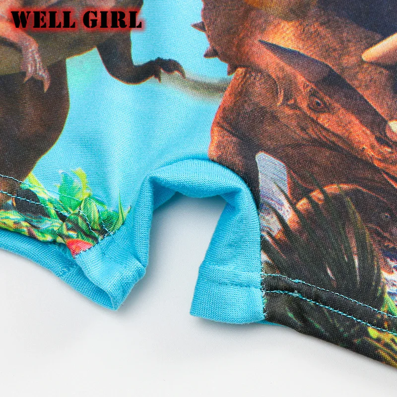 Трусы боксеры с динозавром для мальчиков 2 9 лет 5 шт./лот|Нижнее белье| |