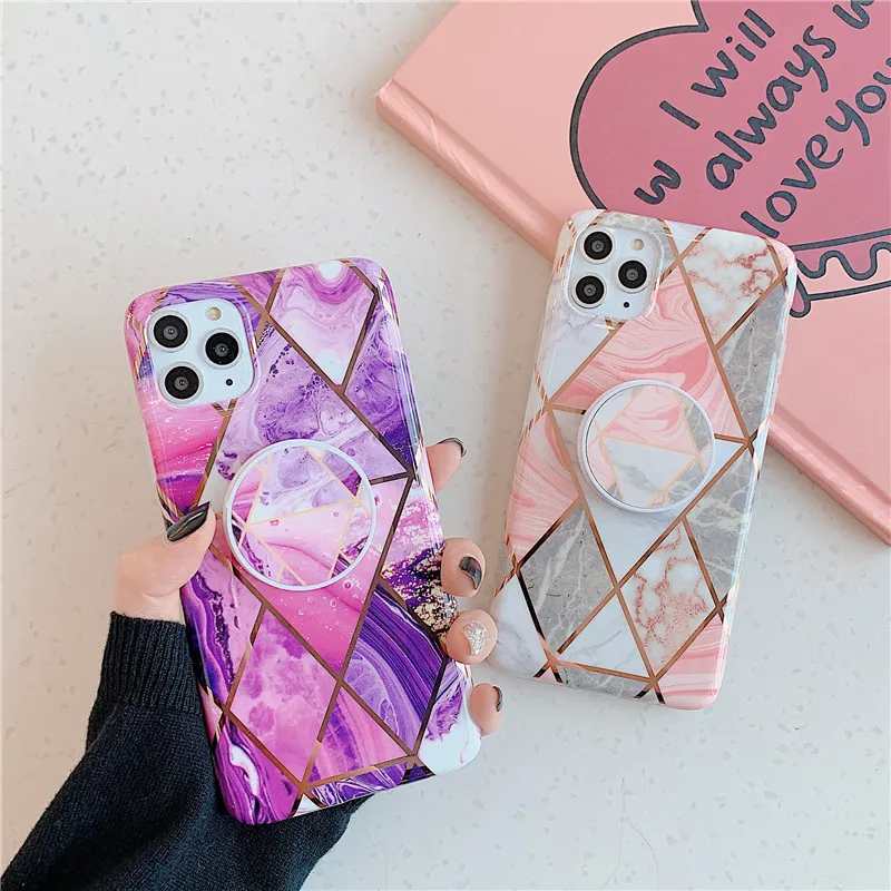 Мраморный чехол подставка для huawei mate 30 20 Pro Lite P30 P20 задняя крышка с роскошным