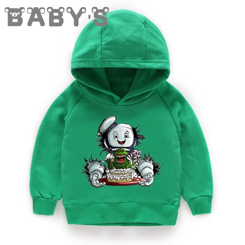 Children Hooded Hoodies Kids Old School Stay Puft Cartoon Sweatshirts Baby Autumn Pullover Tops Girls Boys Funny Clothes KMT5224 | Детская