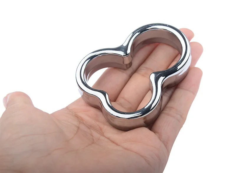 Компактный металлический мужской мастурбатор из нержавеющей стали с замком для