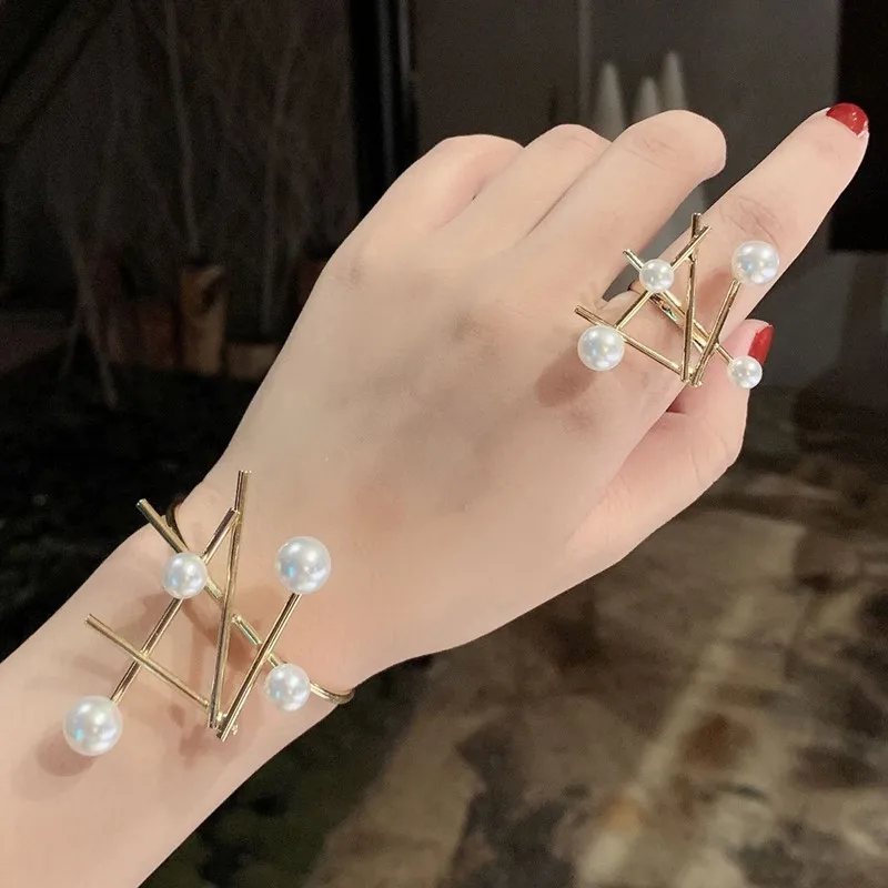 2019 Новое дизайнерское увеличенное регулируемое кольцо UILZ неправильной формы для