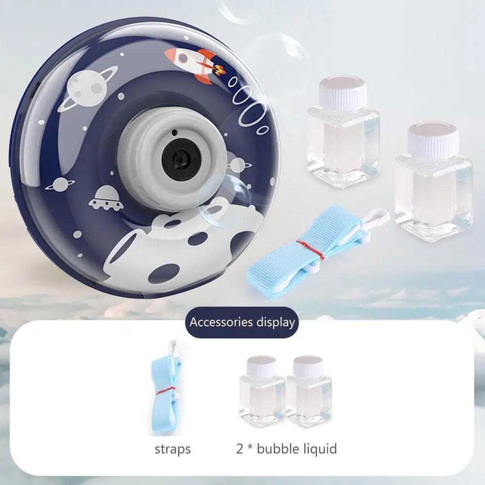 

Automatic Bubble Blowing Electric Light Music Camera Toys Interesting Outdoor Toy For Children Boys Girls Bubbles Blower Machine