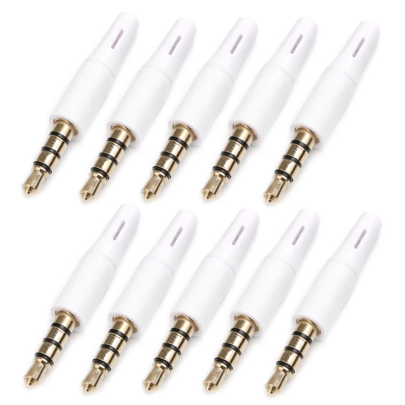 

10 шт., 3,5 мм 4-полюсная стереогарнитура, штекер, фоторазъем