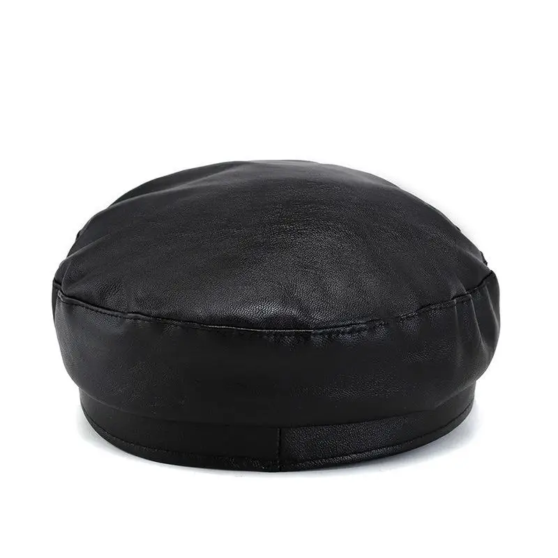 Кепка газетчика из ПУ кожи женская повседневный берет в Корейском стиле