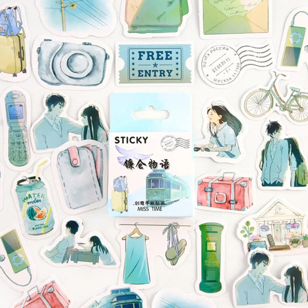 46 шт./кор. декоративная бумажная наклейка с листьями для дневника альбома