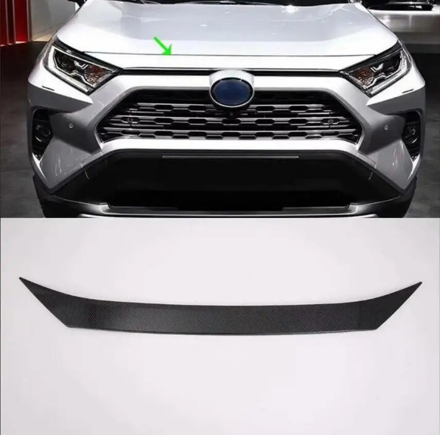 Новый ABS Хром передний бампер решетка капот крышка двигателя планки для TOYOTA RAV4 2019
