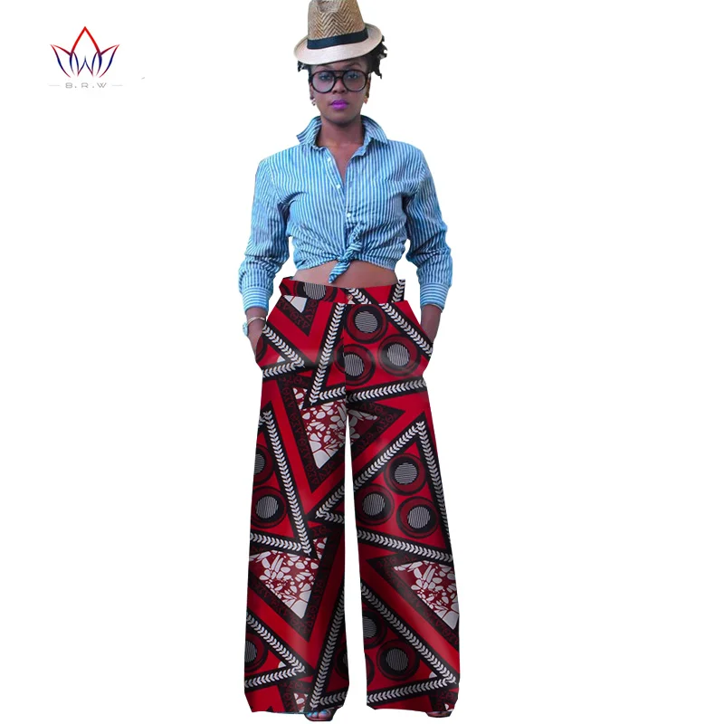 Женские зимние брюки размера плюс на молнии со средней талией африканская одежда