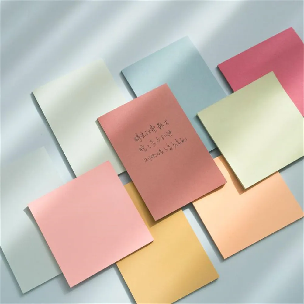 

150 шт 6 цветов однотонные цветные Стикеры для заметок ежедневник Материал бумаги для заметок на клейкой основе студенческие канцелярские ми...