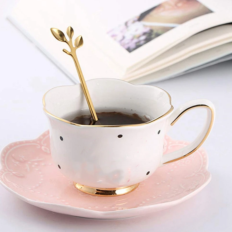 Горячая Йо-мороженое Чай ложки для помешивания Ретро десерт Demitasse ложечки