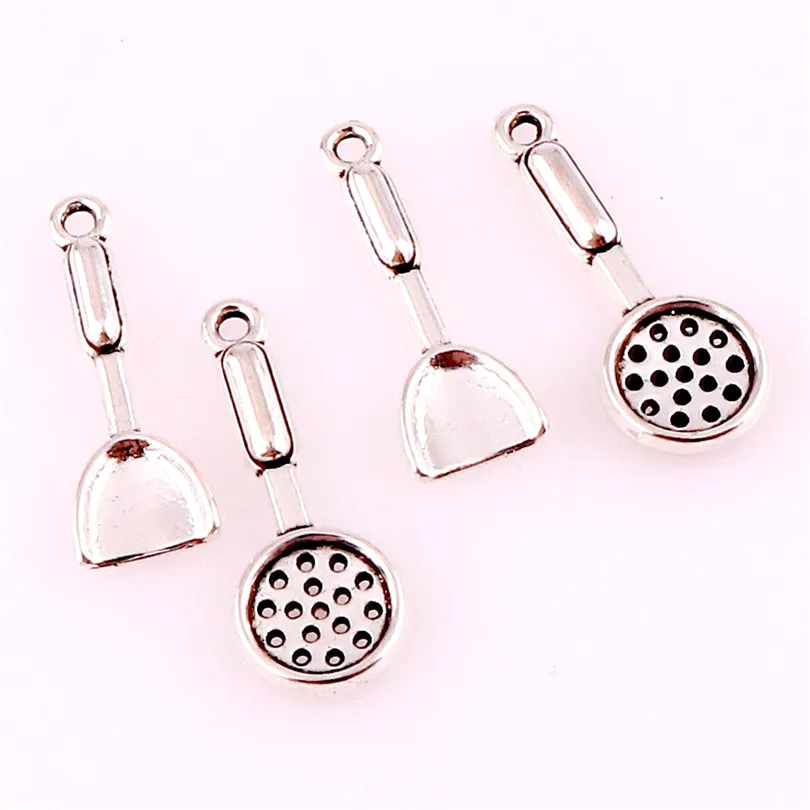 30 шт./лот кухонная лопата ложка антикварная подвеска винтажный тибетский