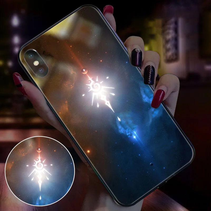 X-it Smart LED светящийся чехол для телефона Apple iPhone X XS XR MAX 6 6S 7 8 Plus чехлы задняя крышка