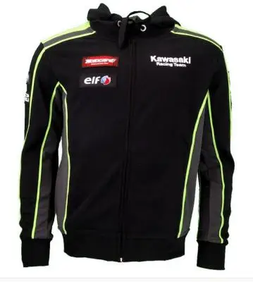 Ветрозащитная Мужская толстовка для мотоциклистов kawasaki, куртка с капюшоном для гонок, езды на мотоцикле, куртки для мужчин с перекрестной молнией, трикотажная толстовка, пальто - Цвет: original tag D