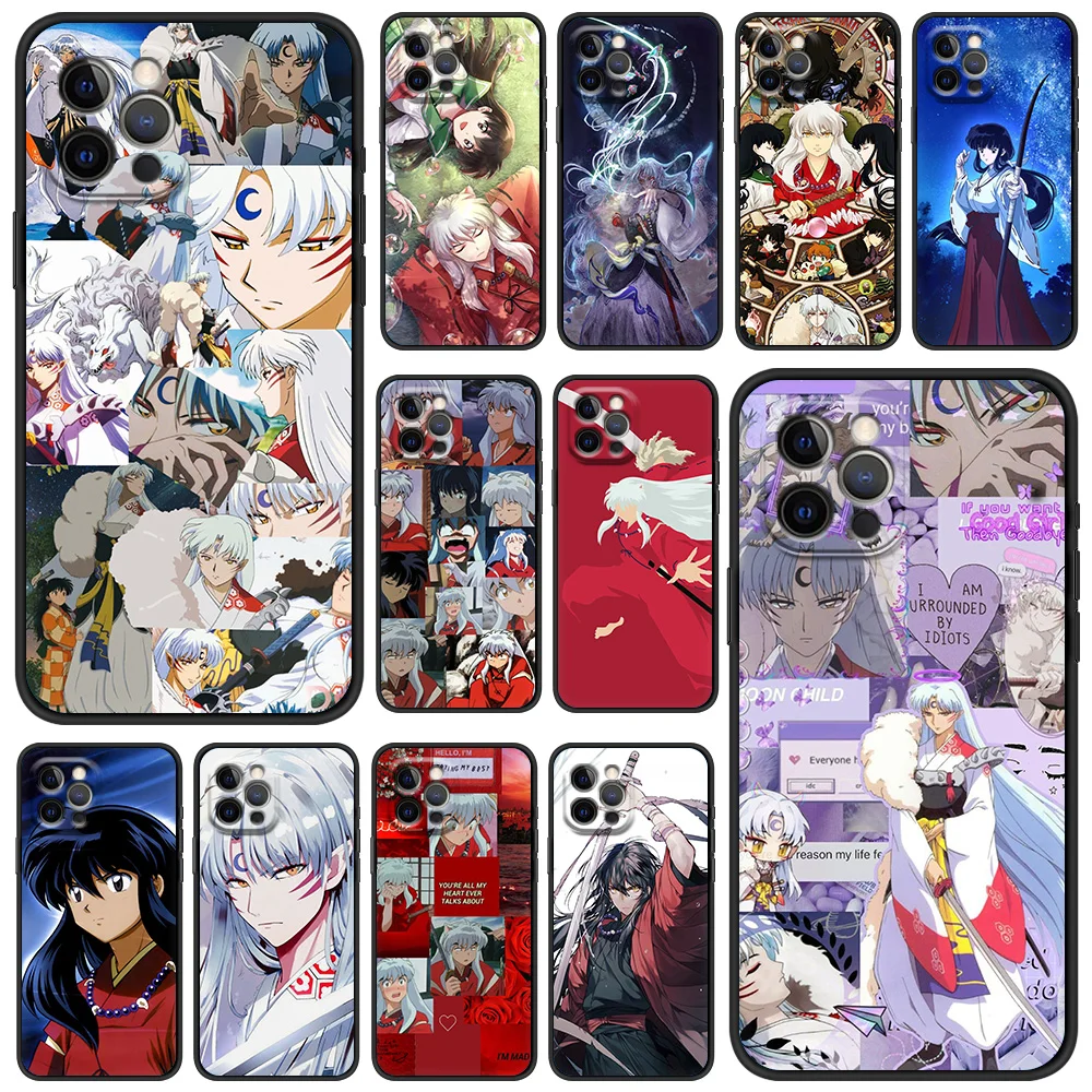 

Inuyasha Sesshoumaru Anime Phone Case For iPhone 13 12 11 Pro MAX XR X SE XS 7 8 Plus Luxury iPhone13 Fundas Soft Silicone Cover