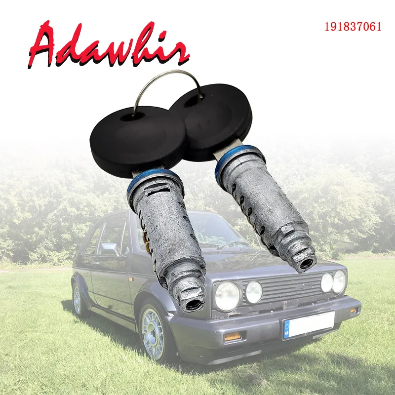 Цилиндр замка дверной ручки с ключом для Volkswagen Golf Passat Typ3 Caddy PickUp Rabbit Audi 100 200 4000 5000 Fox