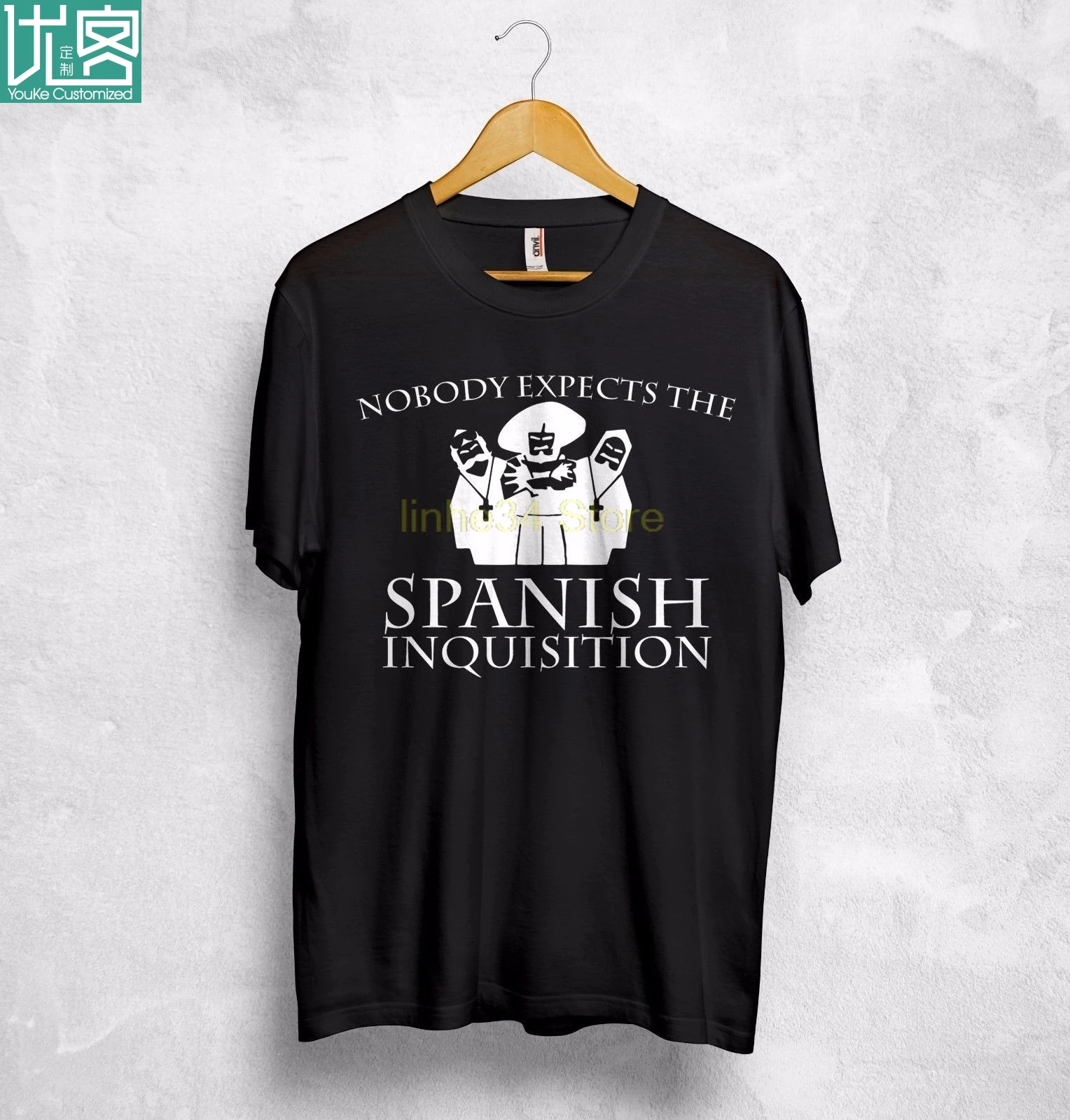 Никто не ожидает испанской инквизиции футболка Пайтон подарок Забавный мужские