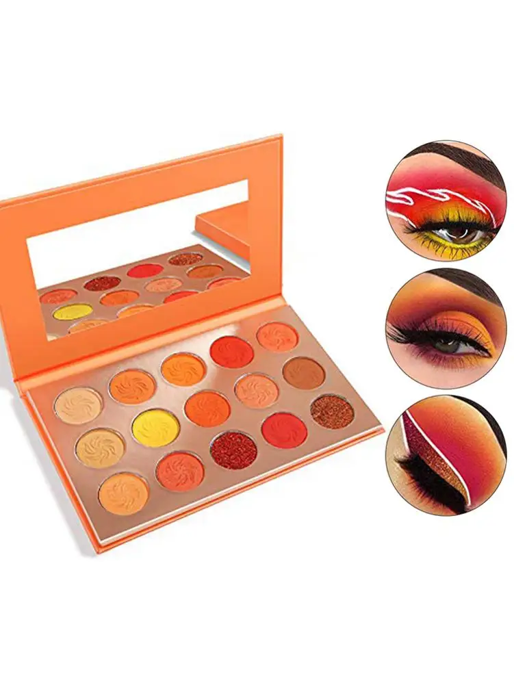 Avocado Green Eye Shadow Palette 15-color матовые мерцающие блестки Макияж Косметика стойкие тени для век