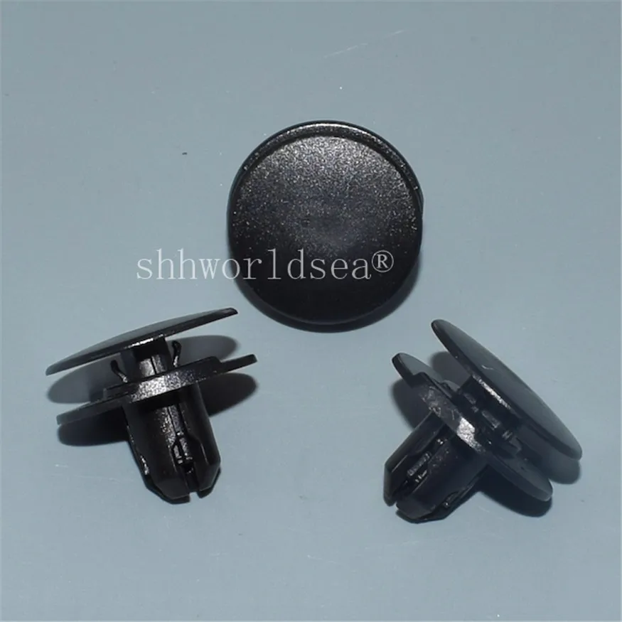Shhworldsea, 100 шт., 8 мм, брызговик, позиционирование, Пряжка для Honda 91501TR0003 91501-TR0-003, пластиковый зажим крепления для автомобильного крыла
