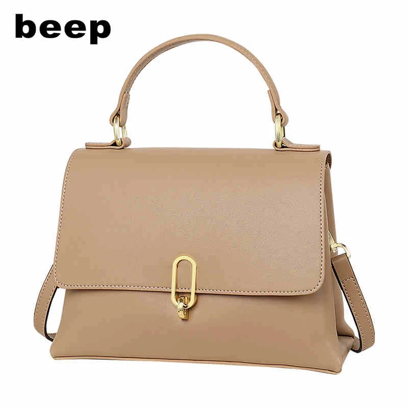 

Сумка на плечо BEEP женская из натуральной воловьей кожи, роскошный саквояж на плечо