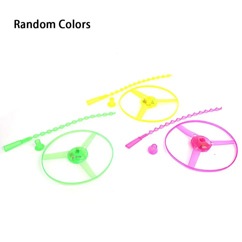 Светящийся Ручной нажимной Летающий Сказочный светящийся диск Детские игрушки