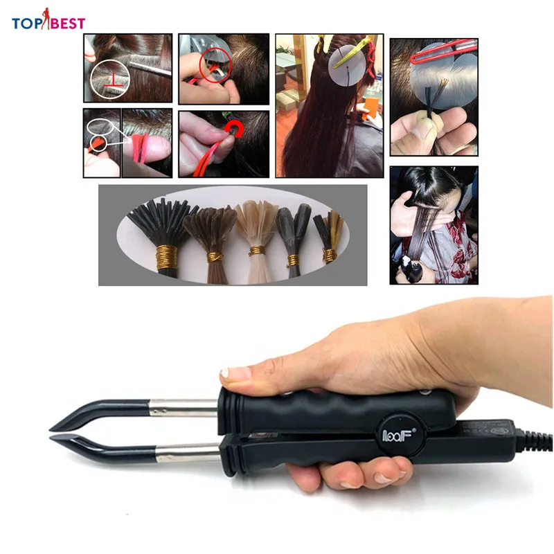 

Fusion Hair Extensions Iron Keratin Bonding Tools Electric Adjustable Temperature Heat Connector Hairdressing Styling Equipment