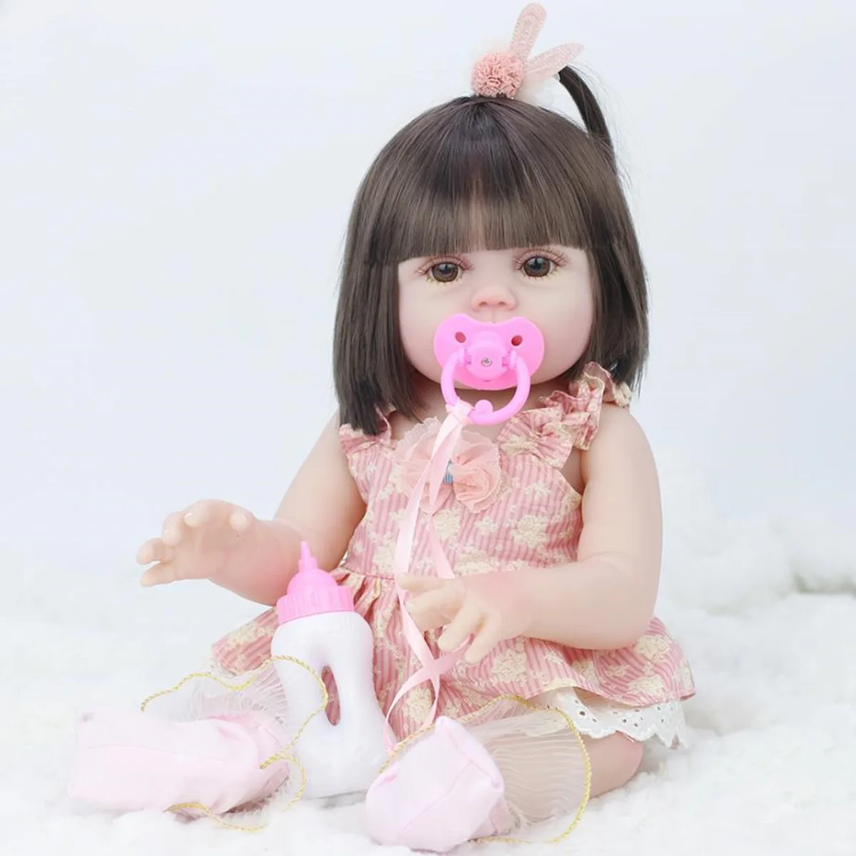 

53 см Полный Силиконовые Реалистичные средства ухода за кожей Reborn Baby Doll детская моделирование приятель подарок игрушка кукла