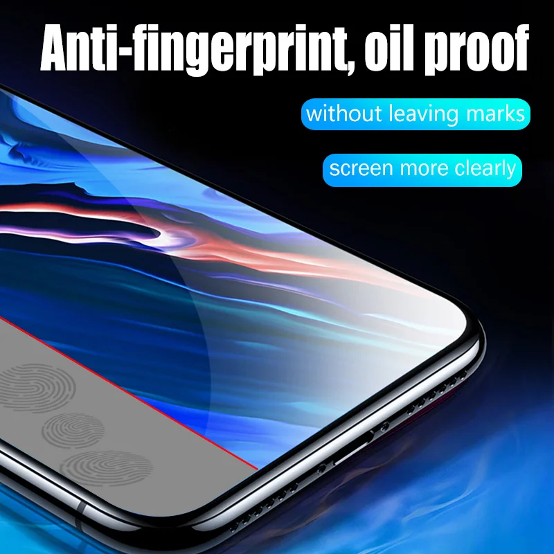 Закаленное стекло с полным покрытием для Apple iPhone 11 12 Pro Max XR X XS защита экрана
