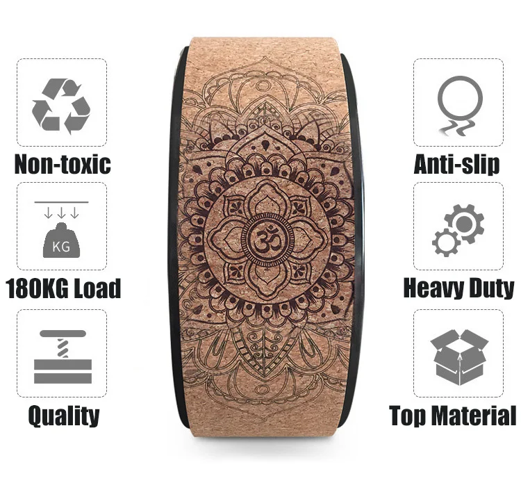 Колесо для йоги пилатеса кольцо фитнеса спины валик занятий спортом волшебный