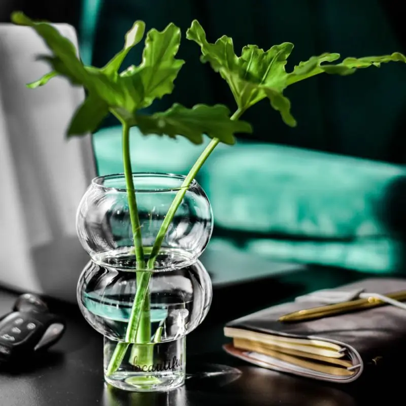 Творческий Стекло чашки бутылка для воды прозрачный стакан коктейлей йогурт