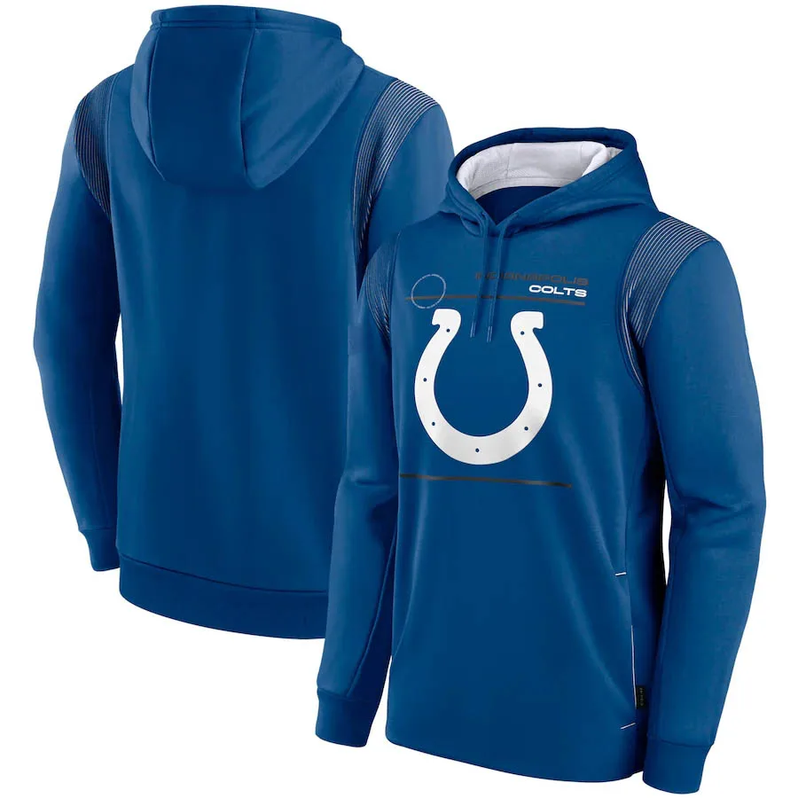 

Indianapolis Men's for Hoodies Sweatshirt Colts Sideline Logo Performance Pullover American football sports Quality Men Hoodie