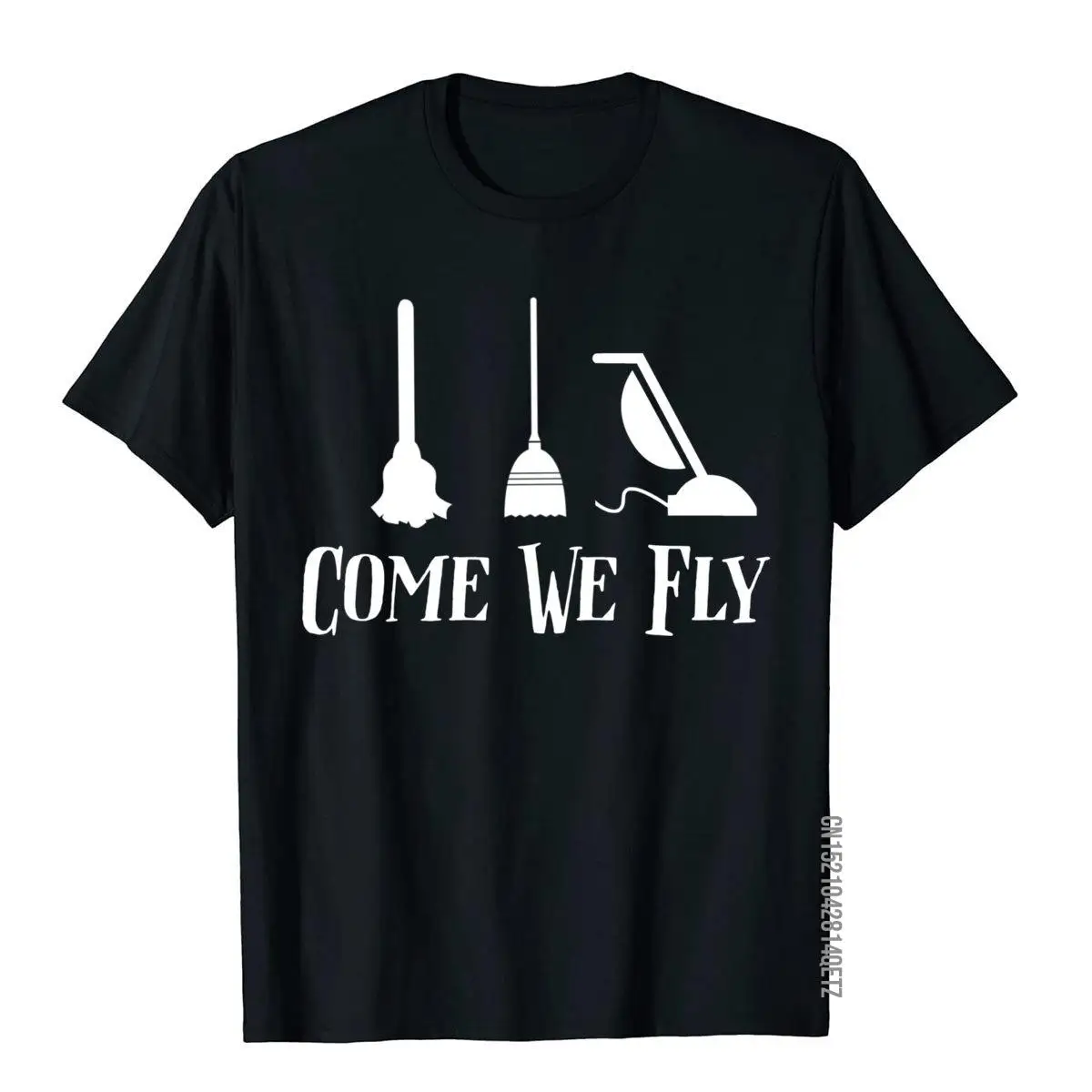 

Come We Fly Witch Mop метла вакуумный Летающий Хэллоуин ночные Топы Рубашки специальная High Street хлопковые мужские футболки в стиле преппи