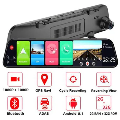 7 ''4G 1080P ADAS Dash Cam Складная Wifi Android Автомобильный видеорегистратор зеркало заднего вида монитор рекордер gps радио видеокамера двойной объектив