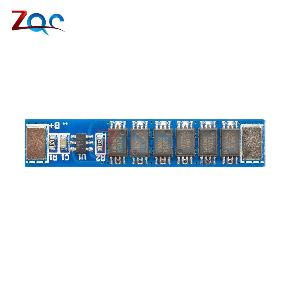 2 шт. защитная плата 1S 5A 3MOS / 10A 4 MOS/ 15A 6MOS Li Ion BMS PCM для модуля литий ионной батареи