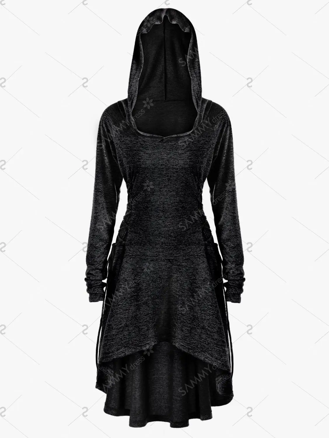 Женское вечернее платье-туника Medival праздничное платье с капюшоном накидка В