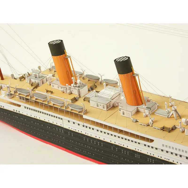 

1:400 Titanic British Titanic cruise paper model ship model handmade DIY military fan gift