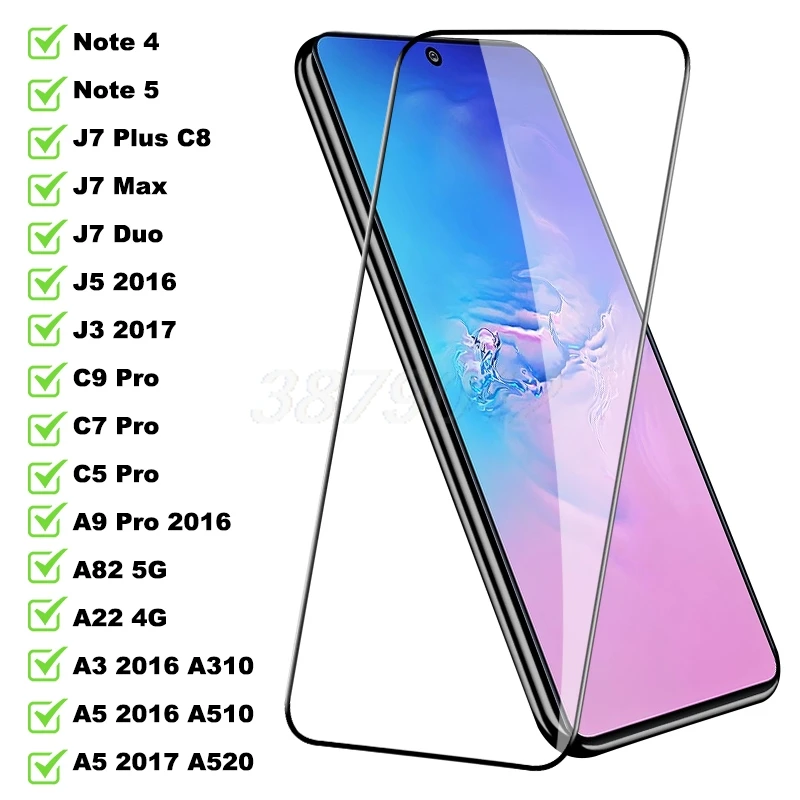 

Screen Protector For Samsung A22 A82 A310 A510 A520 Tempered Glass J3 2017 J5 J7 Duo Max Plus Note 4 5 S8 S20 Protective Glass