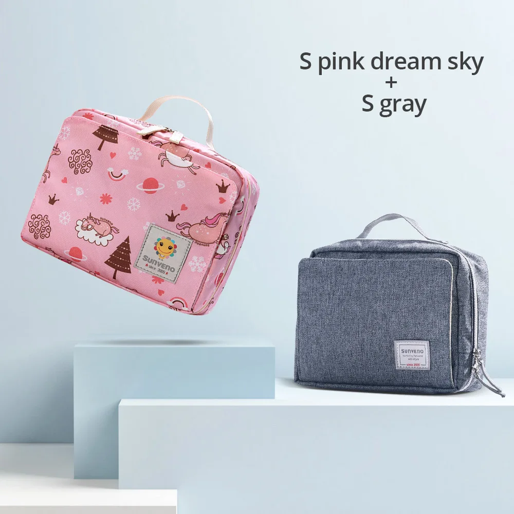 Pinkdream Gray Sunveno Сумка Для Подгузников Сумка Для Мамы Детские Сумки Для Пеленок Маленькая Сумка Для Хранения - Цвет: Pinkdream Gray