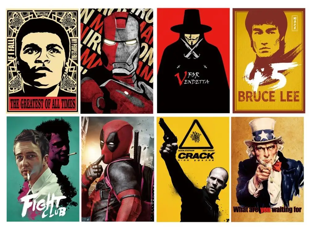 

8*(42x29cm) Classic movie poster gift