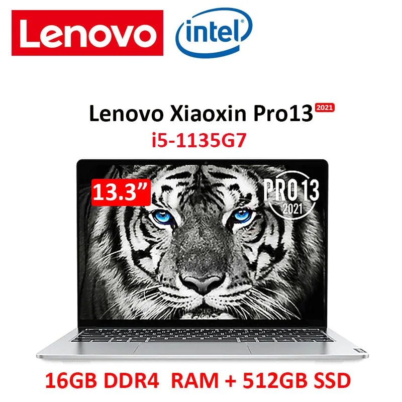 

Lenovo Pro 13 laptop 2021 i5-1135G7 16G ram 512GB SSD 13.3-inch high-performance thin and light notebook computer bright silver