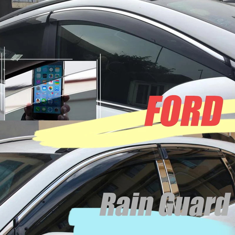 For FORD Taurus/Eco Boost/Mondeo/Edge Limited /Rain Guard/Guard Smoke Window Rain Window Wind Visor 4Pcs/1 Set 2010-2019