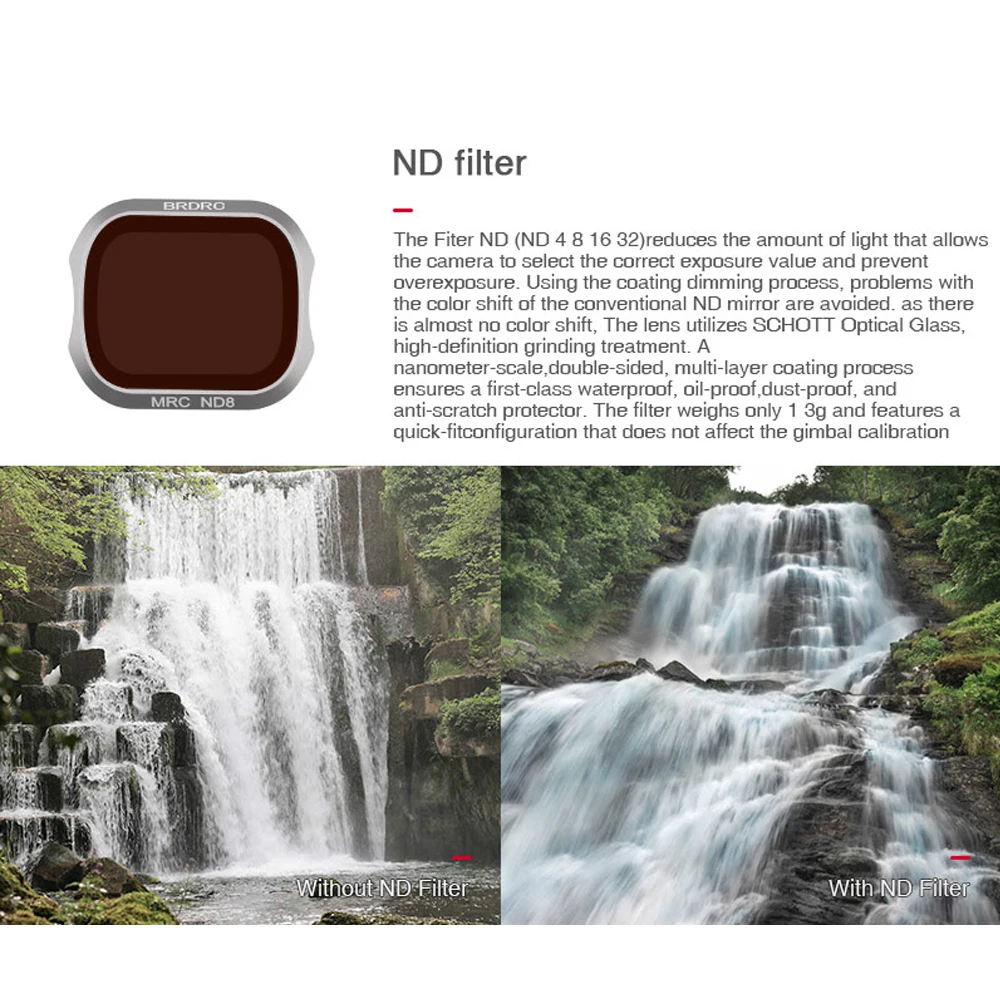 Фильтр объектива для DJI MAVIC 2 PRO Camera Filter UV CPL ND Set ND16 ND32 ND4 ND8 ND-PL Drone Accessories | Электроника
