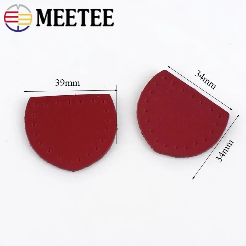 Meetee 10 пар 3 8*3 см кожаные аксессуары для багажа кожаная молния съемник хвост DIY