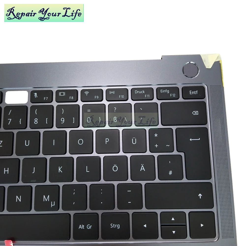 German keyboard backlight for Huawei 13.9&quot MateBook X Pro MACH-W29 W29BL W19 W19C GR keyboards Palmrest Top Case 9Z.NEXLN.001 |