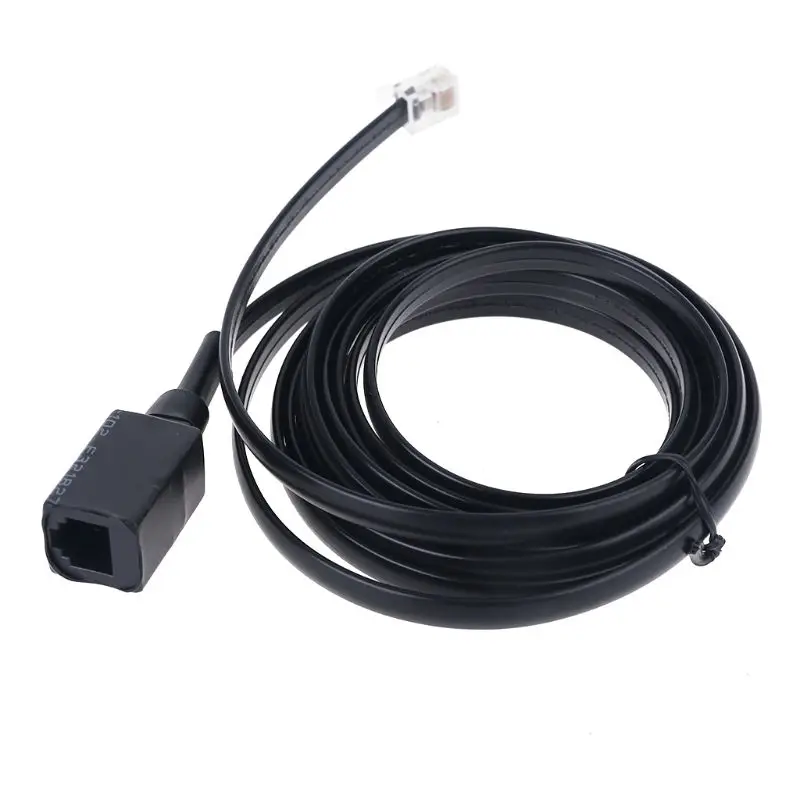 

6-Pin Removable Separation Handheld Mic Extension Cable Long Enough for Radio FT7800 FT7900 FT8800 FT100D Walkie Talkie