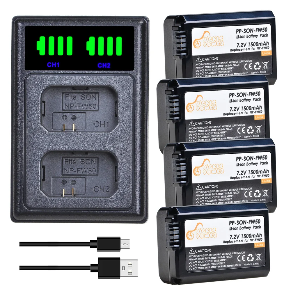 

NP FW50 NP-FW50 Battery / Charger for Sony ZV-E10 Alpha a6500 a6300 a6000 a5000 a3000 a7 7R a7R a7R II a7II NEX-3 NEX-3N