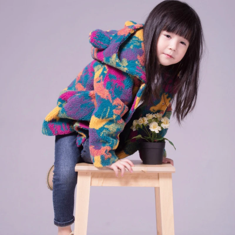 Детская одежда из хлопка яркое вельветовое пальто для маленьких девочек на осень