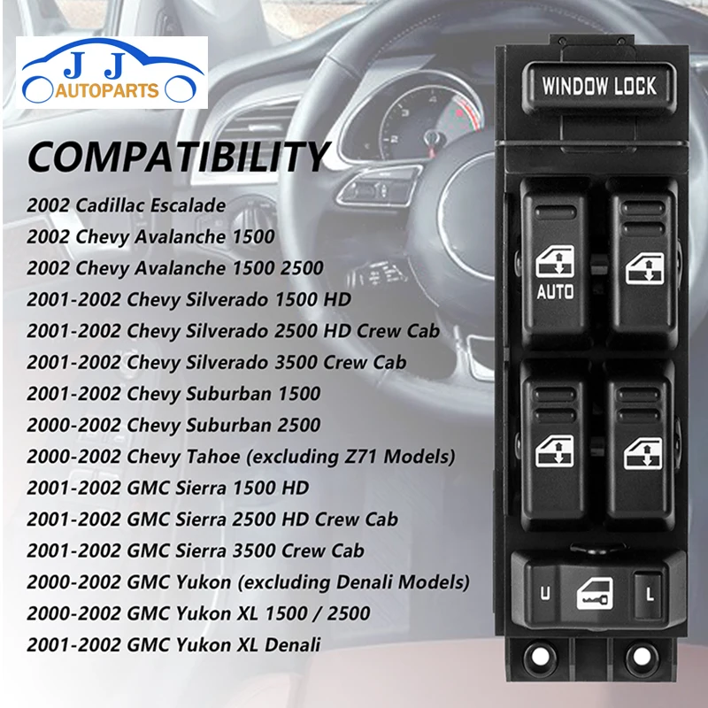 Новый Электрический переключатель окна YAOPEI 15062650 для Chevrolet Tahoe Yukon Suburban 2000 2002|window